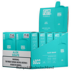 JD4B3 Flum Pebble Deutschland FLUM PEBBLES 6000 Züge 10 Packungen Aloe-Traube
